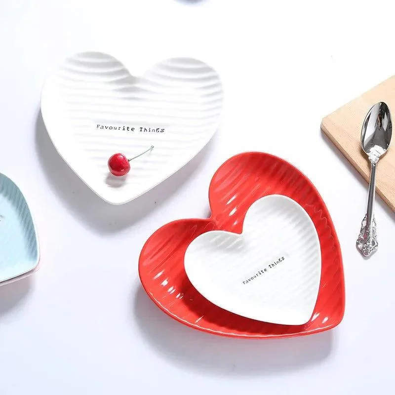 Creative Heart Shape Ceramic Plate -  - #tag1#