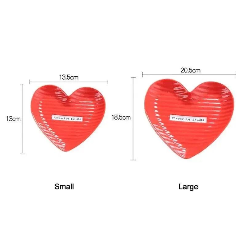 Creative Heart Shape Ceramic Plate -  - #tag1#