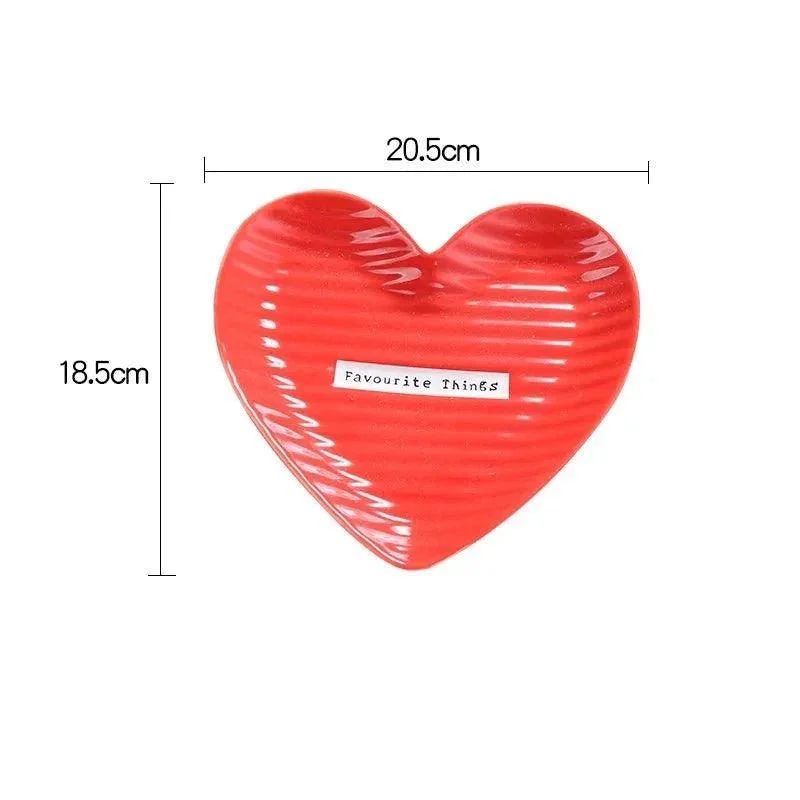 Creative Heart Shape Ceramic Plate -  - #tag1#