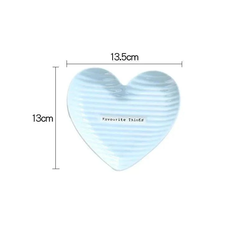 Creative Heart Shape Ceramic Plate -  - #tag1#