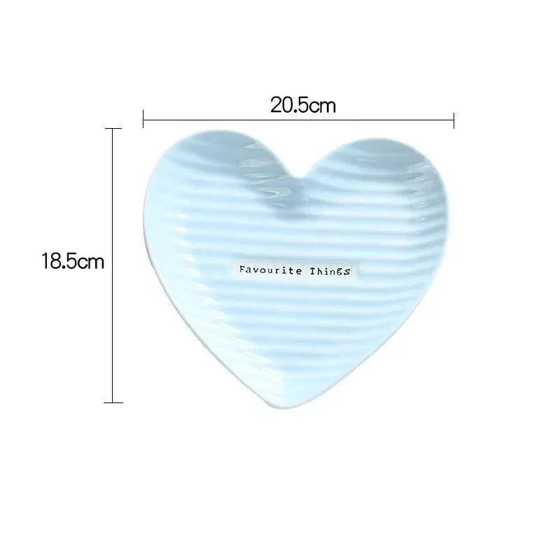 Creative Heart Shape Ceramic Plate -  - #tag1#