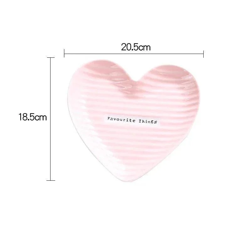 Creative Heart Shape Ceramic Plate -  - #tag1#