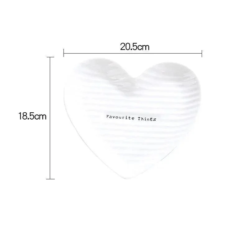 Creative Heart Shape Ceramic Plate -  - #tag1#