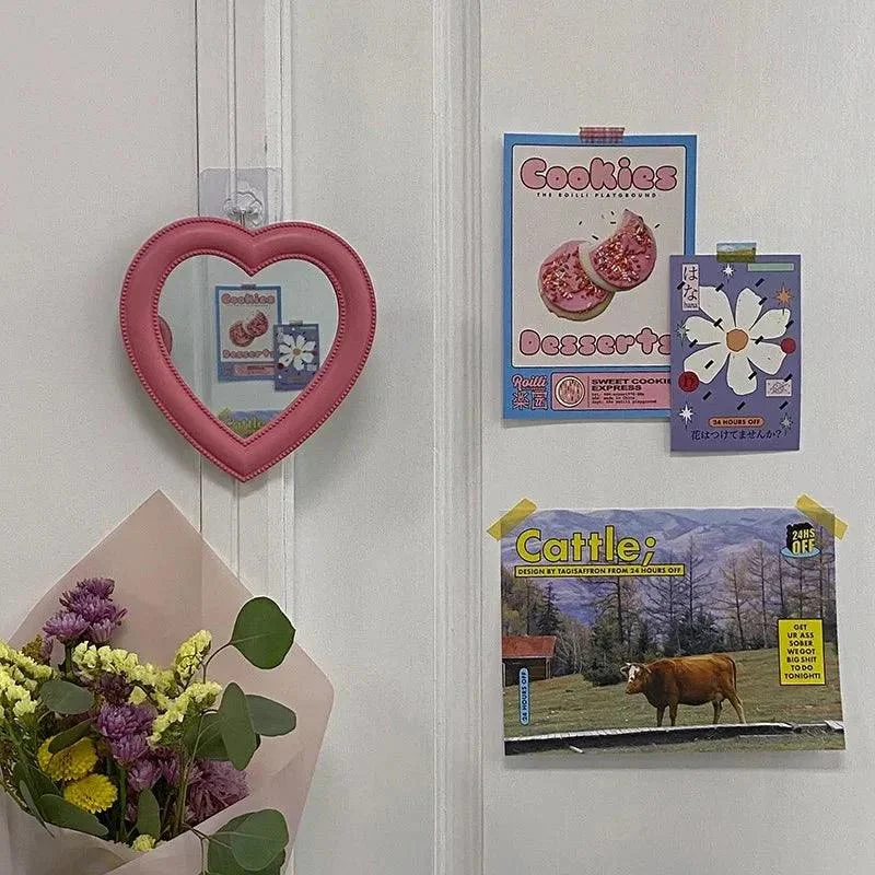 Creative Heart Shape Vanity Mirror -  - #tag1#