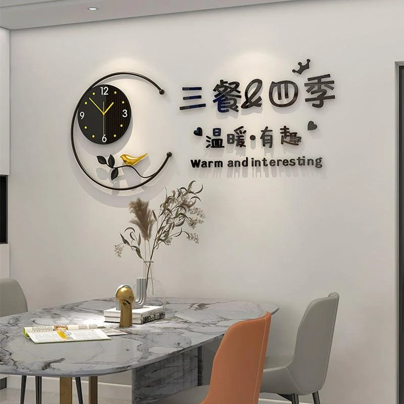 Creative Large Size Wall Decoration Clock for Livingroom -