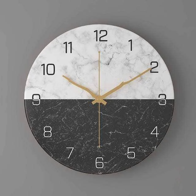 Creative Marble Wall Clock - A Touch of Elegance for Your Home -