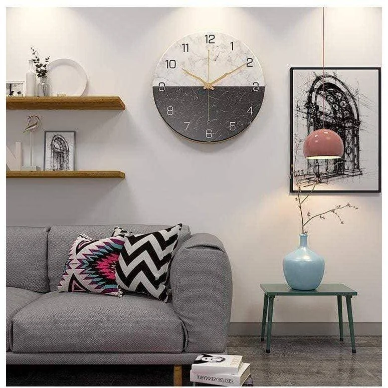Creative Marble Wall Clock - A Touch of Elegance for Your Home -