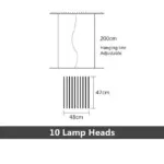 Creative Modern LED Chandelier tag1