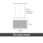 Creative Modern LED Chandelier tag1