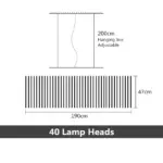 Creative Modern LED Chandelier tag1