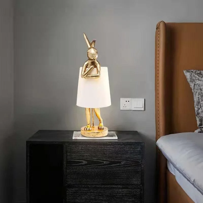 Creative Resin Rabbit Table Lamp -