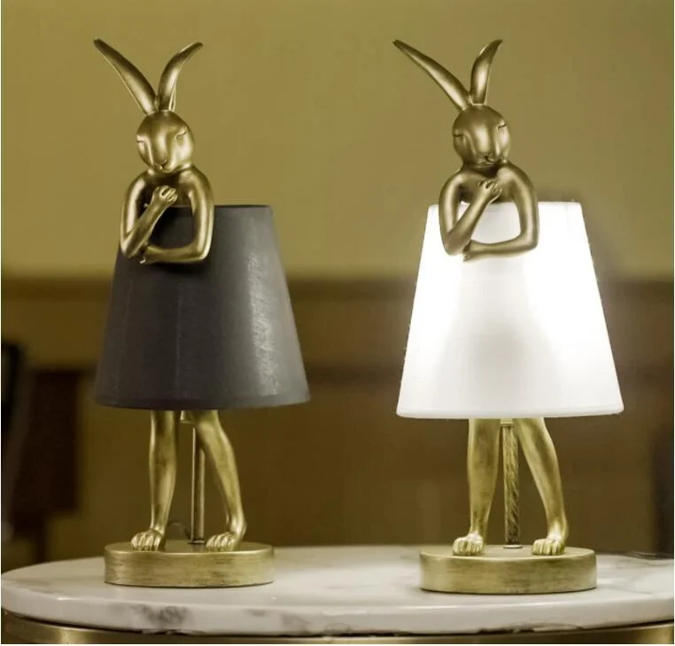 Creative Resin Rabbit Table Lamp -