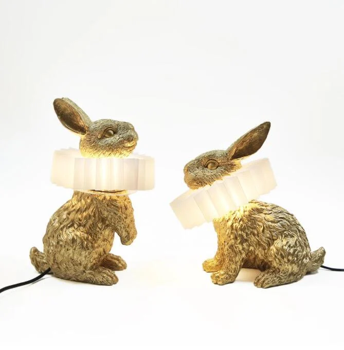 Creative Resin Rabbit Table Lamp -