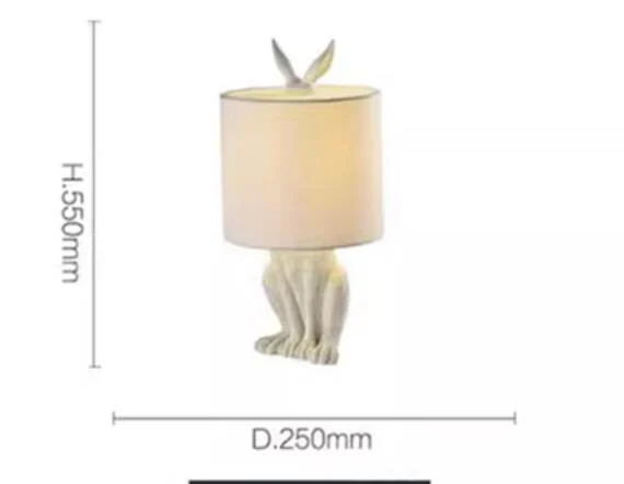 Creative Resin Rabbit Table Lamp -