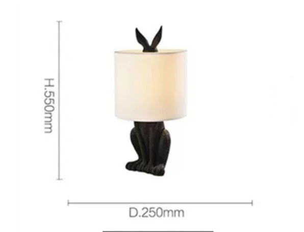 Creative Resin Rabbit Table Lamp -