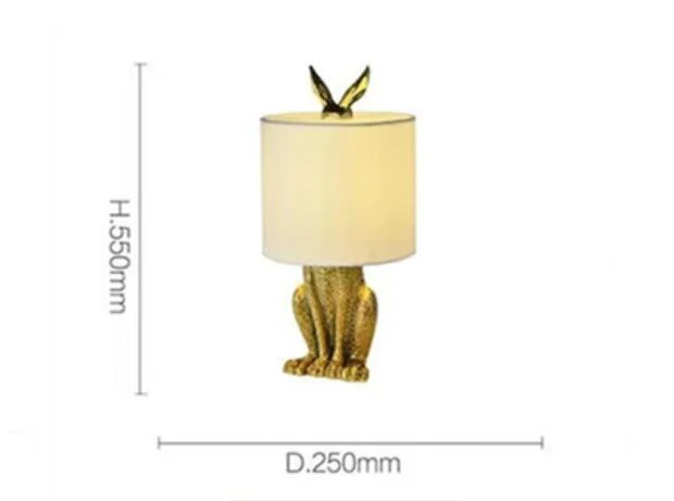 Creative Resin Rabbit Table Lamp -