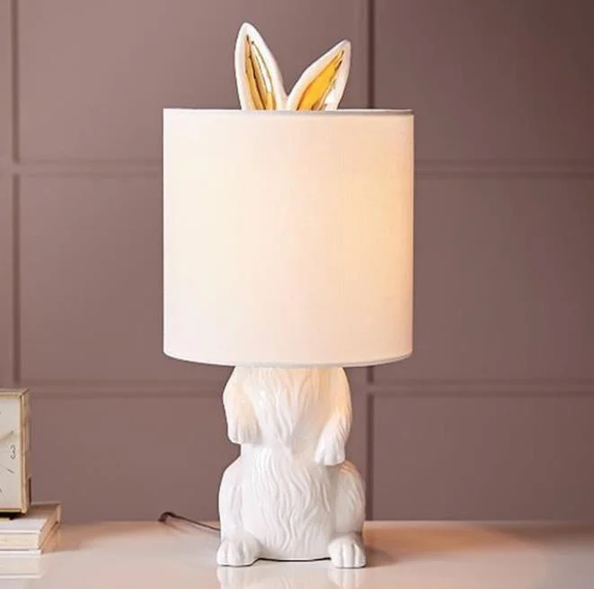 Creative Resin Rabbit Table Lamp -