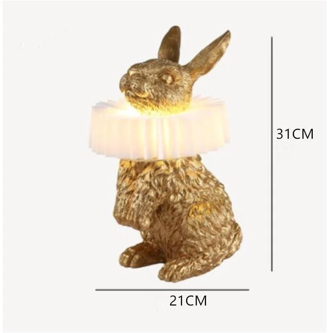 Creative Resin Rabbit Table Lamp -