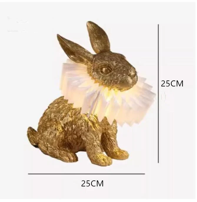 Creative Resin Rabbit Table Lamp -