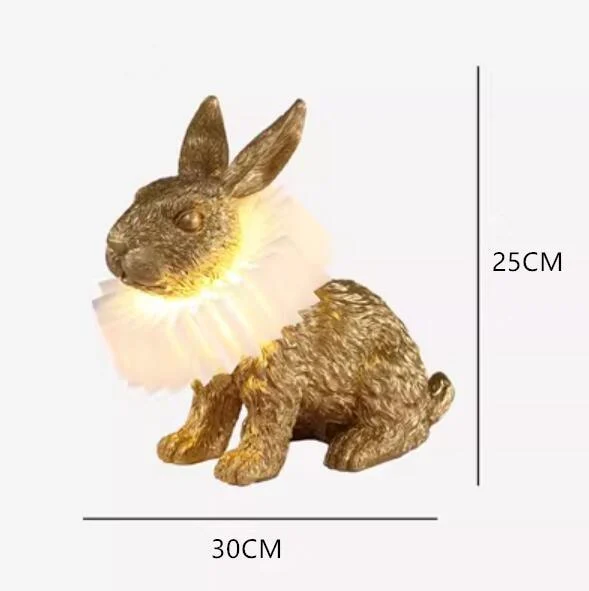 Creative Resin Rabbit Table Lamp -