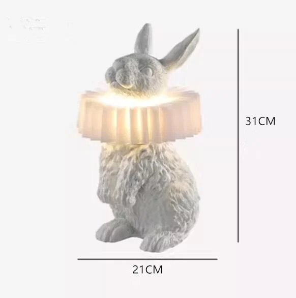 Creative Resin Rabbit Table Lamp -