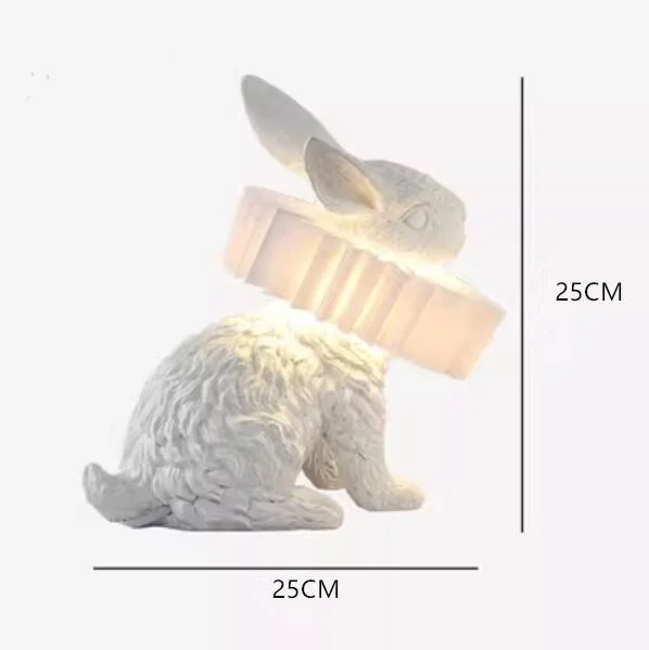 Creative Resin Rabbit Table Lamp -