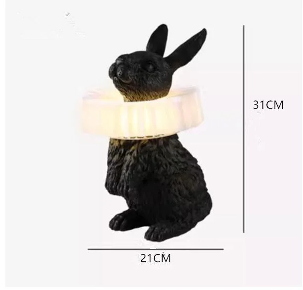 Creative Resin Rabbit Table Lamp -