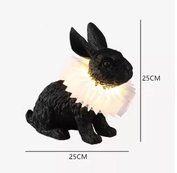 Creative Resin Rabbit Table Lamp -