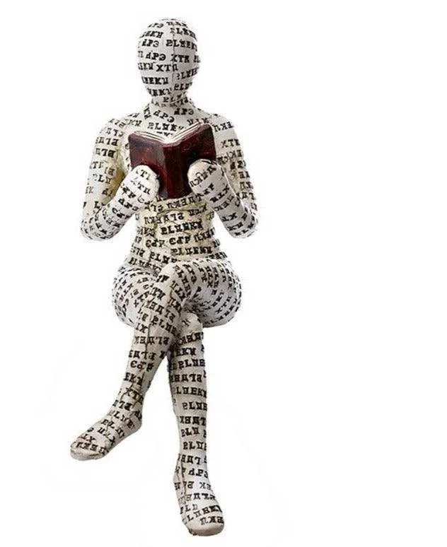 Creative Resin Reading Woman Statue -