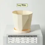 Creative Resin Simple Flower Pot Saucer tag1
