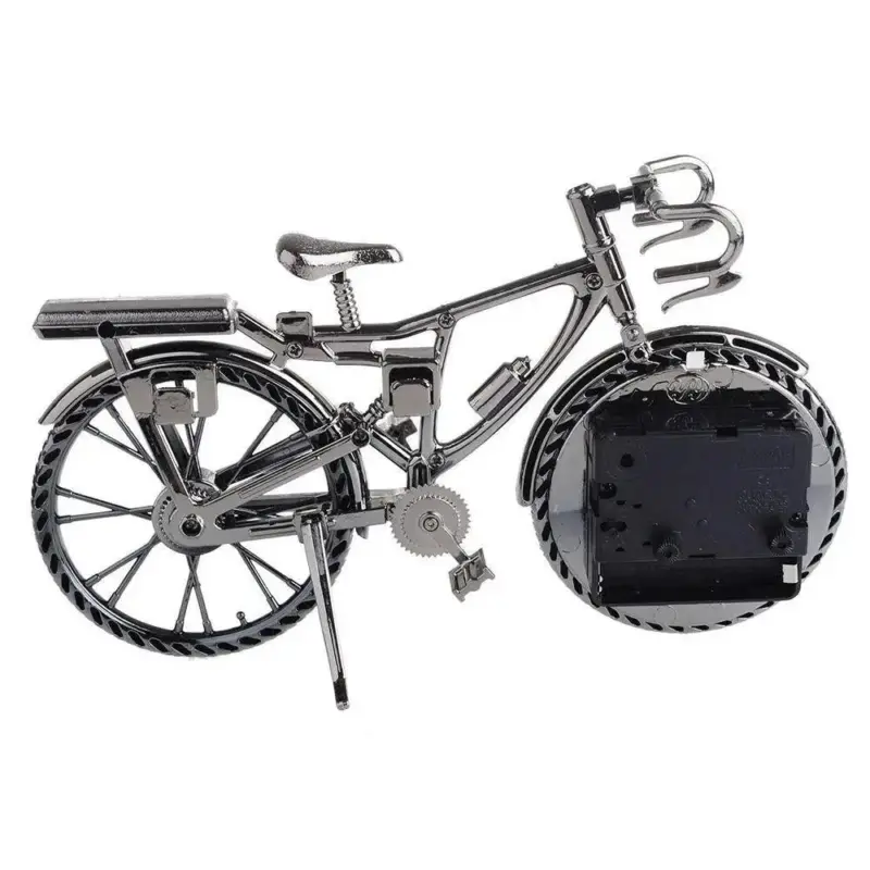 Creative Retro Bicycle Alarm Clock Vintage Style Plastic tag1
