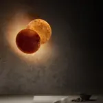 Creative Rotatable Moon Phase Wall Lamp tag1