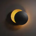 Creative Rotatable Moon Phase Wall Lamp tag1