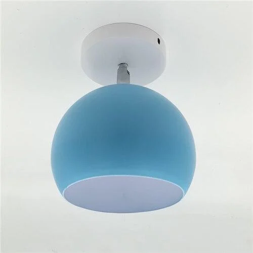Creative Round Iron E27 Ceiling Light Nordic Modern Macaron LED Ceiling Lamp -  - #tag1#