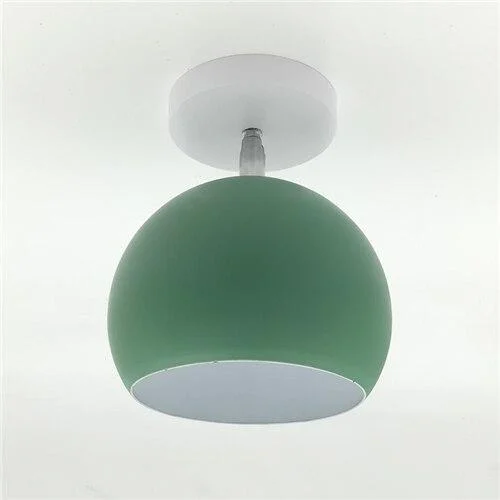 Creative Round Iron E27 Ceiling Light Nordic Modern Macaron LED Ceiling Lamp -  - #tag1#
