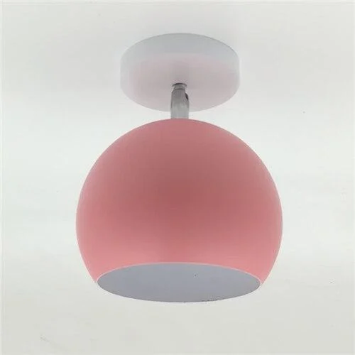Creative Round Iron E27 Ceiling Light Nordic Modern Macaron LED Ceiling Lamp -  - #tag1#