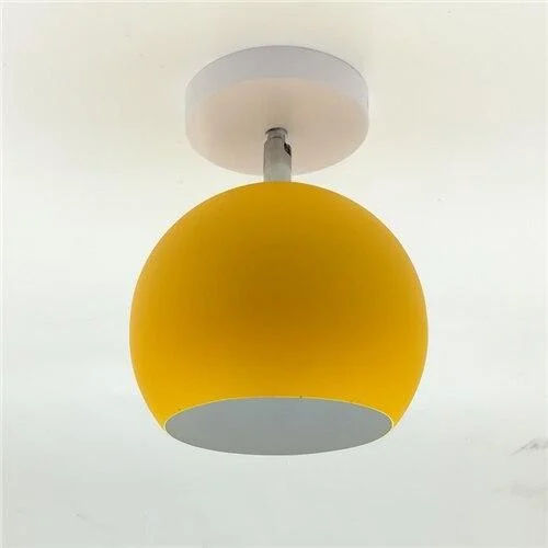 Creative Round Iron E27 Ceiling Light Nordic Modern Macaron LED Ceiling Lamp -  - #tag1#