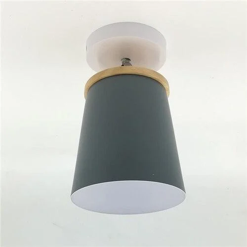 Creative Round Iron E27 Ceiling Light Nordic Modern Macaron LED Ceiling Lamp -  - #tag1#