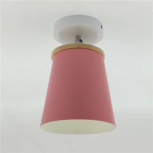 Creative Round Iron E27 Ceiling Light Nordic Modern Macaron LED Ceiling Lamp -  - #tag1#