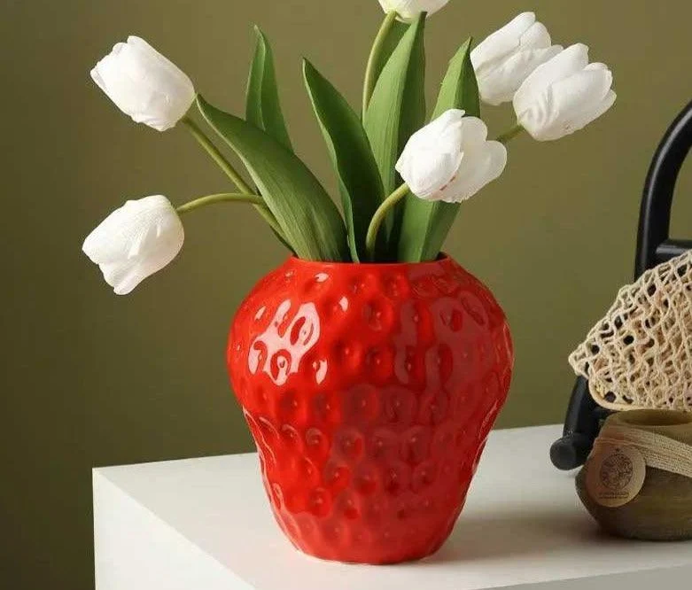 Creative Sweetie Ceramic Strawberry Vase -