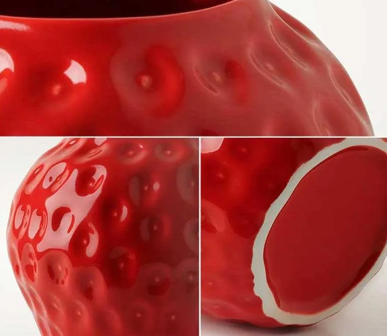 Creative Sweetie Ceramic Strawberry Vase -