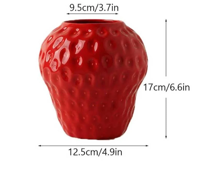 Creative Sweetie Ceramic Strawberry Vase -