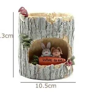 Creative Tree House Animals Flower Pot - 