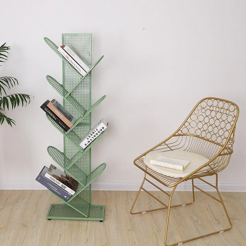 Creative Tree Shaped Iron Grid Bookshelf -  - #tag1#