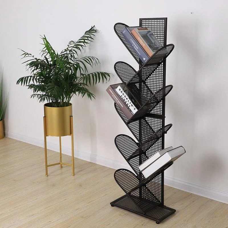 Creative Tree Shaped Iron Grid Bookshelf -  - #tag1#