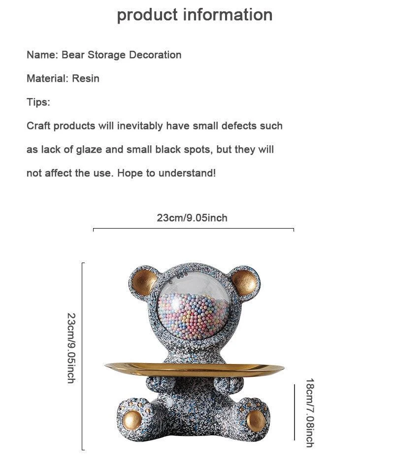 Creative bear multifunctional Storage figurines -  - #tag1#