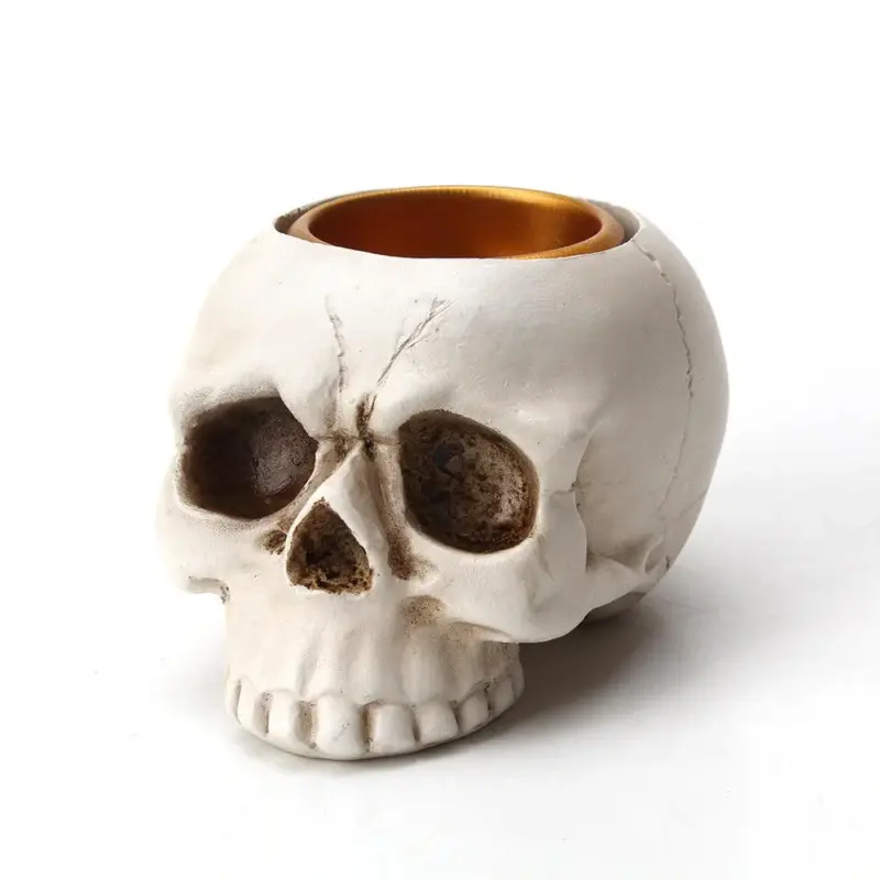 Creative resin horror tabletop candlestick tag1