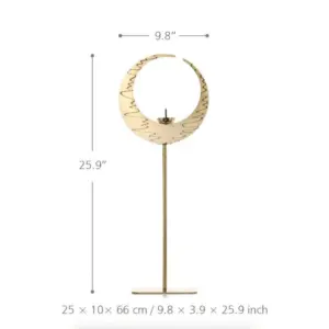 Crescent Candlestick Holder - Elegant & Timeless Decor Accent