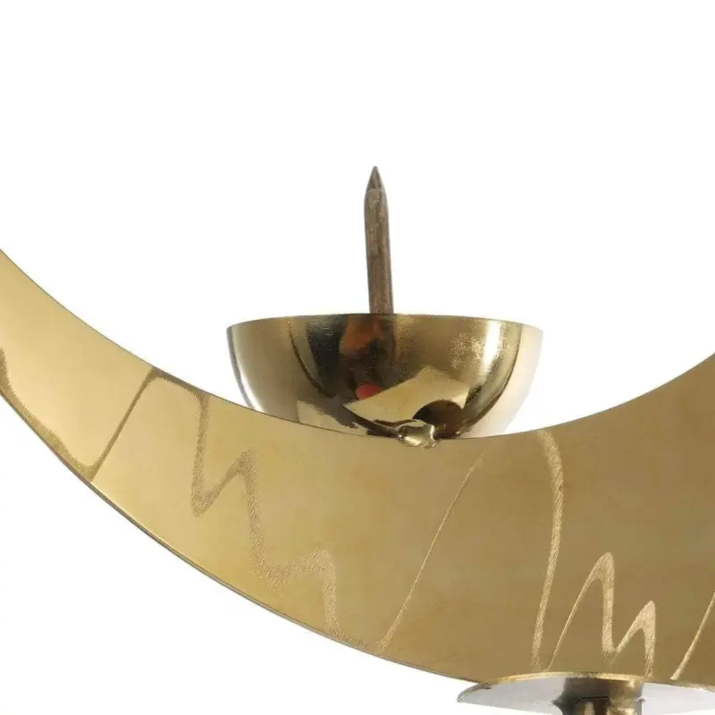 Crescent Candlestick Holder Elegant Timeless Decor Accent