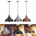 Crios Vintage Industrial Dome Hanging Lamp tag1